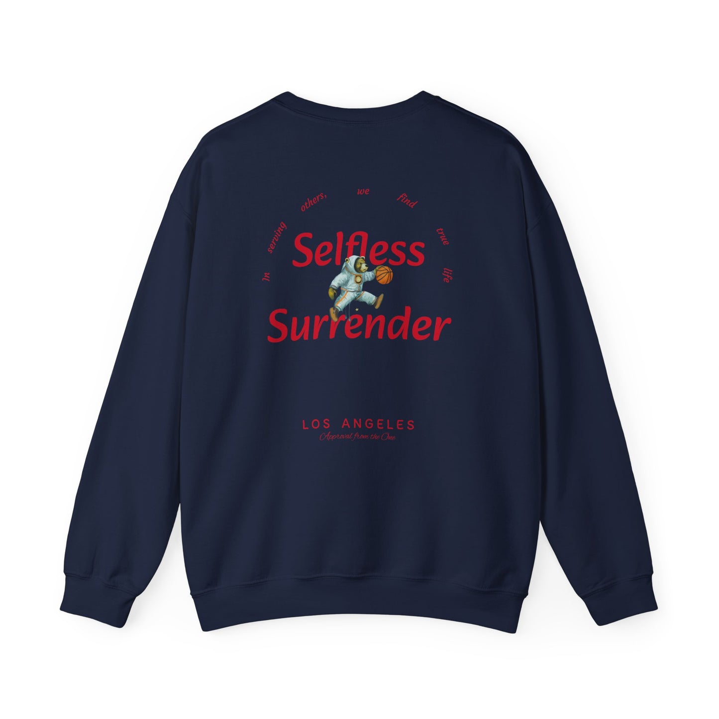 "SELFLESS SURRENDER" crewneck