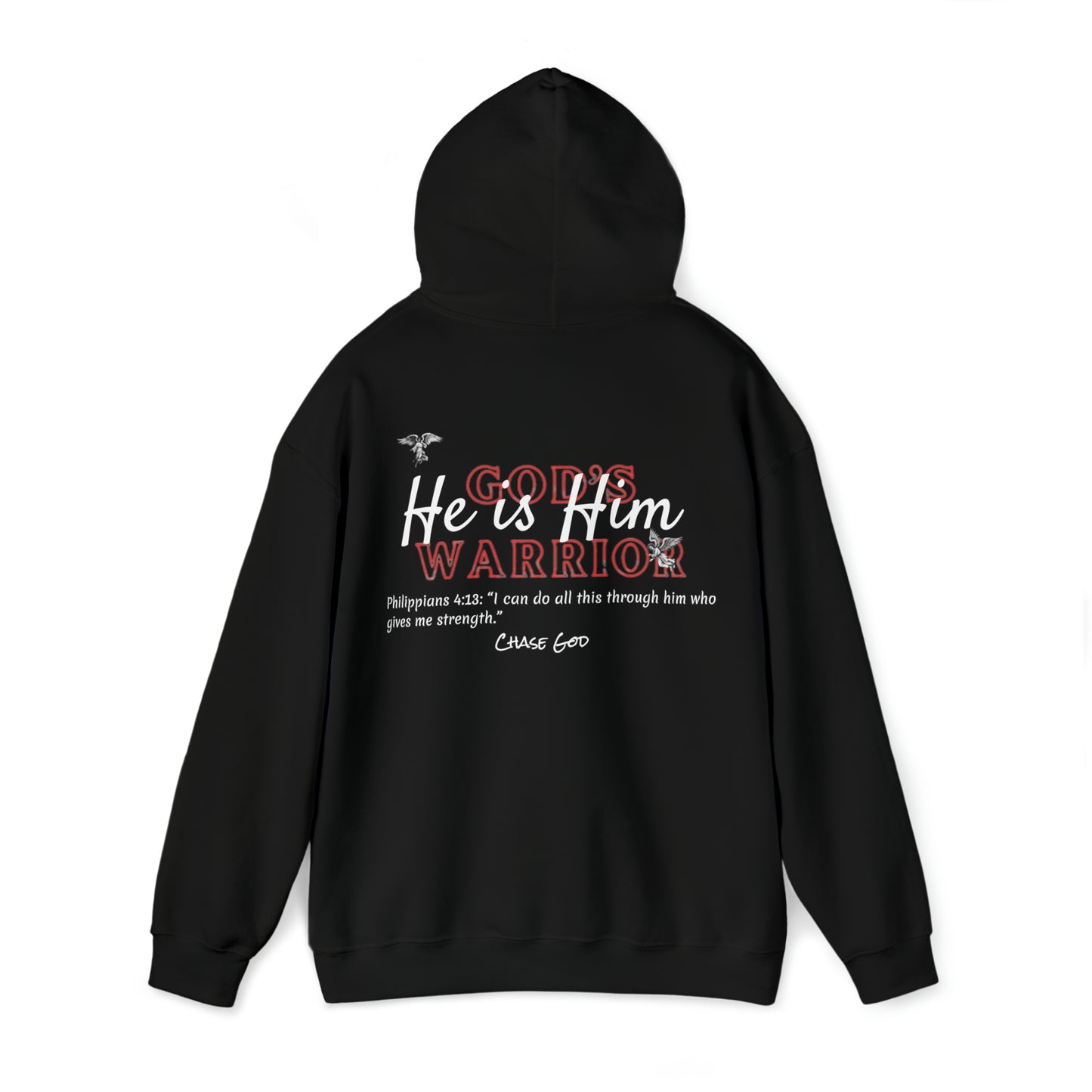 "HE IS HIM" black hoodie