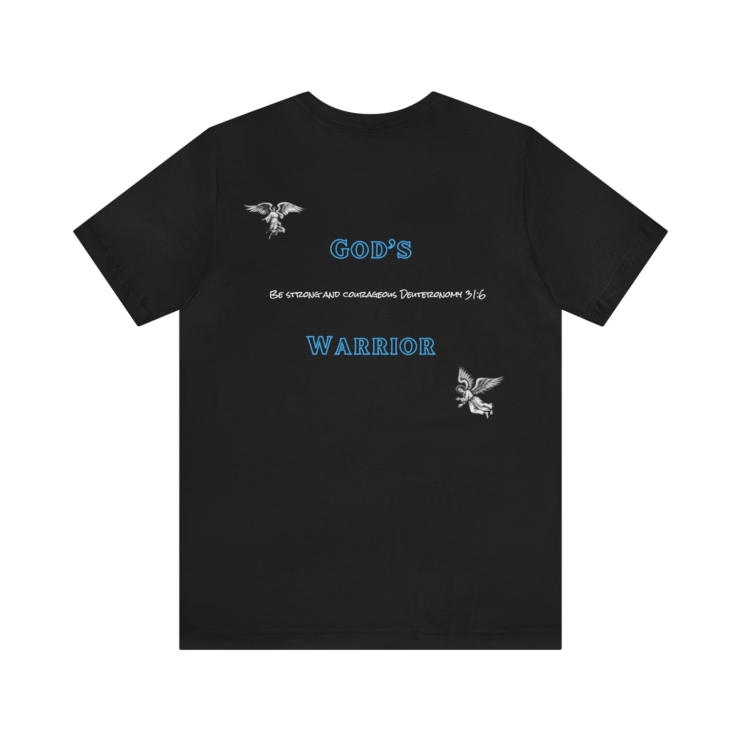 "GOD'S WARRIOR blue" shirt